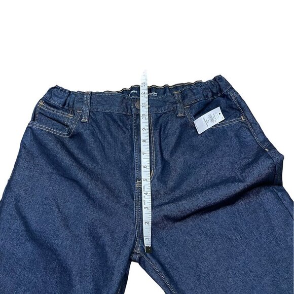 NWT OLD NAVY Boys Size 18 Plus, Dark Wash Straight Leg Jeans Built-In Flex Waist - Picture 13 of 14